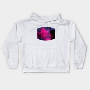 Deep Pink Galaxy Kids Hoodie